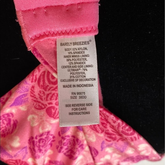 Barely Breezies Set of 2 Bras-38DD - Picture 4 of 10